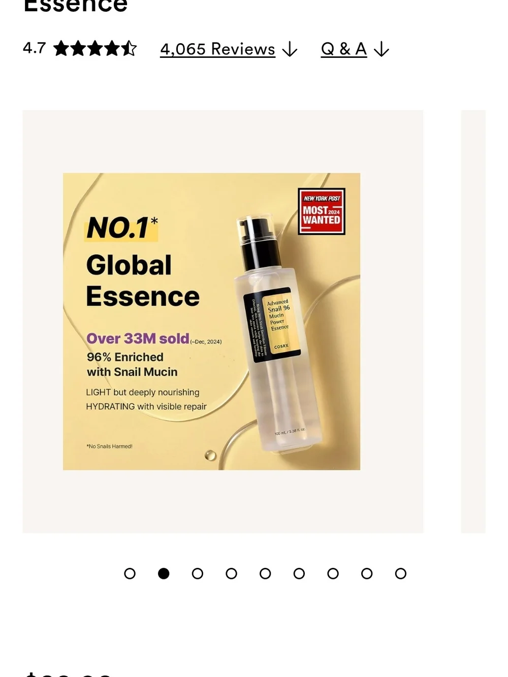 COSRX Advanced Snail 96 Mucin Power Essence